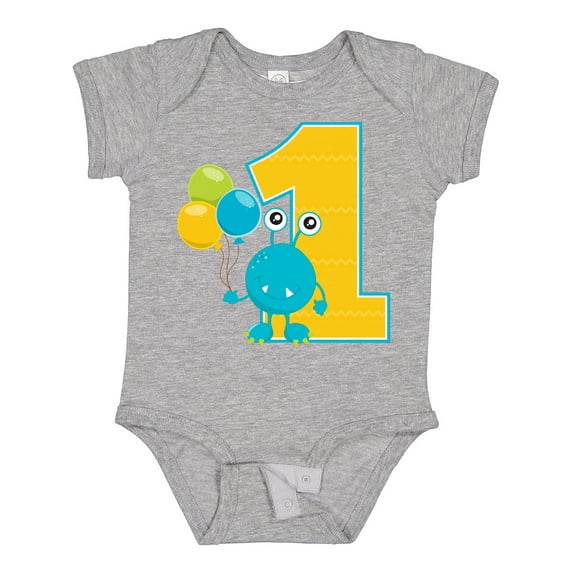 Inktastic First Birthday Monster Boys or Girls Baby Bodysuit