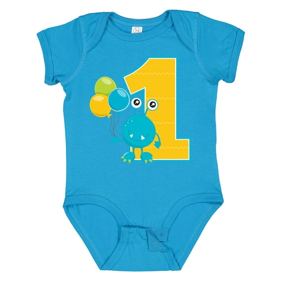 Inktastic First Birthday Monster Boys or Girls Baby Bodysuit