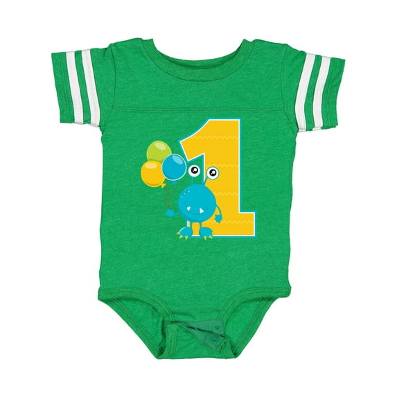 Inktastic First Birthday Monster Boys or Girls Baby Bodysuit