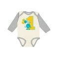 thumbnail image 1 of Inktastic First Birthday Monster Boys or Girls Long Sleeve Baby Bodysuit, 1 of 5