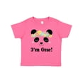 thumbnail image 1 of Inktastic First Birthday Panda 1 Year Old Girl Girls Baby T-Shirt, 1 of 5