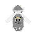 thumbnail image 1 of Inktastic First Birthday Panda 1 Year Old Girl Girls Long Sleeve Baby Bodysuit, 1 of 5