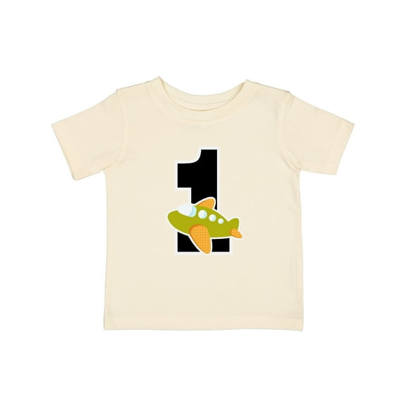 Inktastic First Birthday Party 1 Year Old Airplane Boys Baby T-Shirt