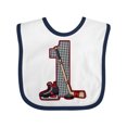 thumbnail image 1 of Inktastic First Birthday Red Hockey Boys or Girls Baby Bib, 1 of 4