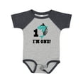 thumbnail image 1 of Inktastic First Birthday Shark 1 Year Old Pirate Boys Baby Bodysuit, 1 of 5