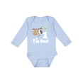 thumbnail image 1 of Inktastic First Birthday Sloth 1 Year Old Boys or Girls Long Sleeve Baby Bodysuit, 1 of 5