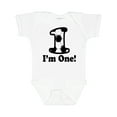thumbnail image 1 of Inktastic First Birthday Soccer 1 Year Old Boy Boys or Girls Baby Bodysuit, 1 of 5
