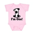 thumbnail image 1 of Inktastic First Birthday Soccer 1 Year Old Boy Boys or Girls Baby Bodysuit, 1 of 5