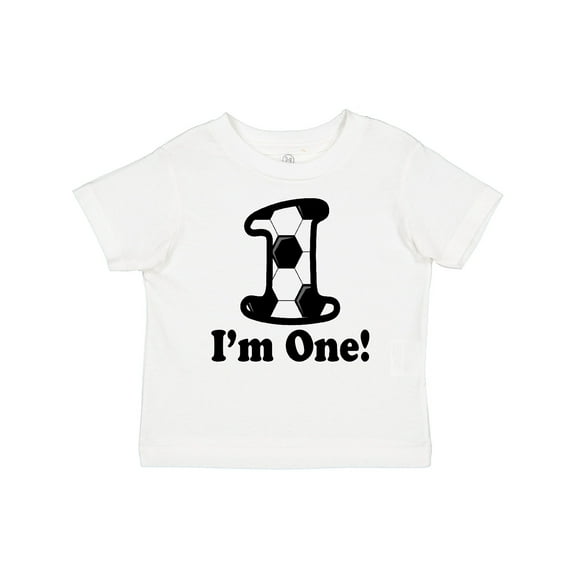 Inktastic First Birthday Soccer 1 Year Old Boy Boys or Girls Baby T-Shirt