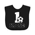thumbnail image 1 of Inktastic First Birthday Soccer 1 Year Old Boys or Girls Baby Bib, 1 of 4