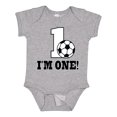 thumbnail image 1 of Inktastic First Birthday Soccer 1 Year Old Boys or Girls Baby Bodysuit, 1 of 5