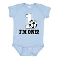 thumbnail image 1 of Inktastic First Birthday Soccer 1 Year Old Boys or Girls Baby Bodysuit, 1 of 5
