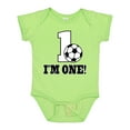 thumbnail image 1 of Inktastic First Birthday Soccer 1 Year Old Boys or Girls Baby Bodysuit, 1 of 5