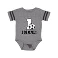 thumbnail image 1 of Inktastic First Birthday Soccer 1 Year Old Boys or Girls Baby Bodysuit, 1 of 4