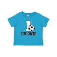 thumbnail image 1 of Inktastic First Birthday Soccer 1 Year Old Boys or Girls Baby T-Shirt, 1 of 5