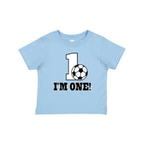 Inktastic First Birthday Soccer 1 Year Old Boys or Girls Baby T-Shirt