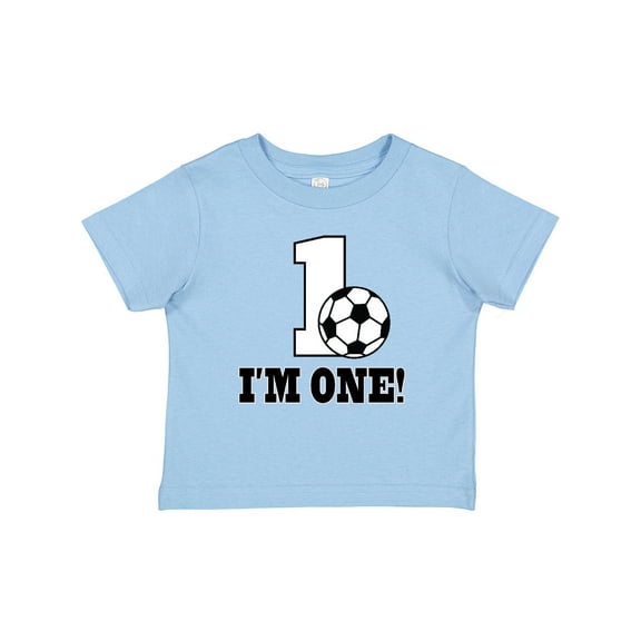 Inktastic First Birthday Soccer 1 Year Old Boys or Girls Baby T-Shirt