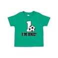 thumbnail image 1 of Inktastic First Birthday Soccer 1 Year Old Boys or Girls Baby T-Shirt, 1 of 5