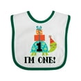 thumbnail image 1 of Inktastic First Birthday Turtle 1 Year Old Boys or Girls Baby Bib, 1 of 4