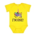 thumbnail image 1 of Inktastic First Birthday Unicorn for Girl Girls Baby Bodysuit, 1 of 5