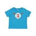 thumbnail image 1 of Inktastic First Birthday Weathered Baseball Design with Bats Boys or Girls Baby T-Shirt, 1 of 5