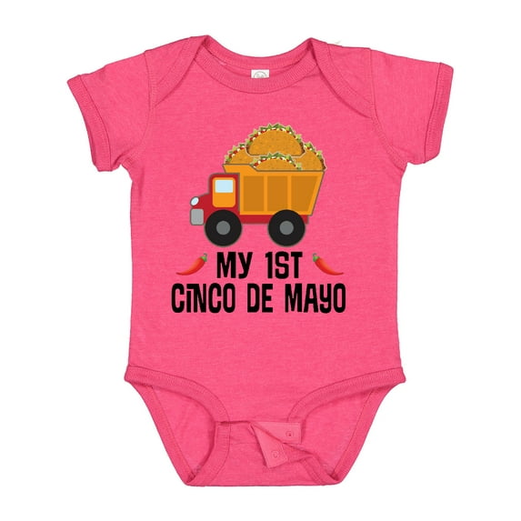 Inktastic First Cinco De Mayo Taco Boys or Girls Baby Bodysuit
