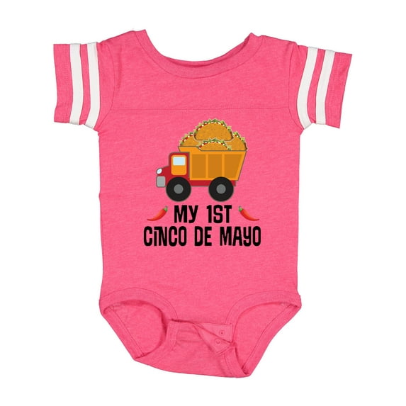 Inktastic First Cinco De Mayo Taco Boys or Girls Baby Bodysuit