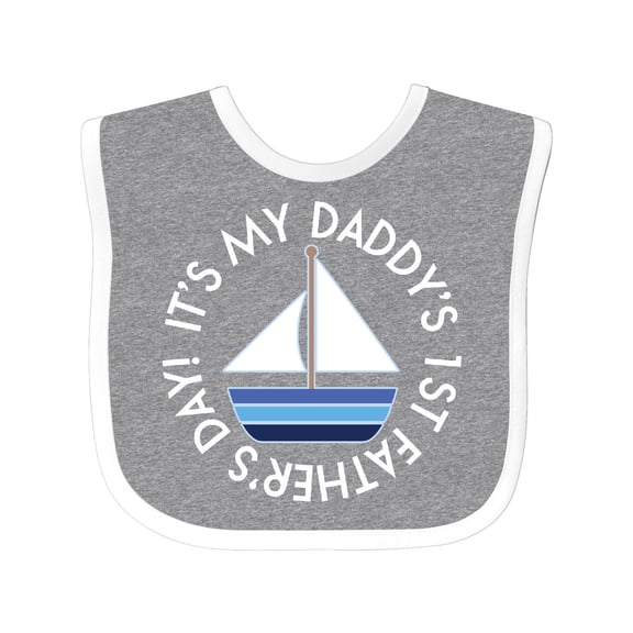 Inktastic First Fathers Day Baby Boys or Girls Baby Bib