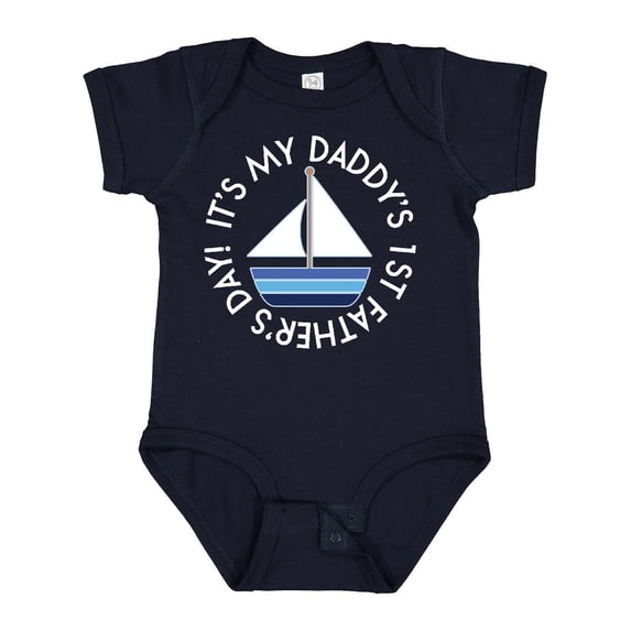 Inktastic First Fathers Day Baby Boys or Girls Baby Bodysuit