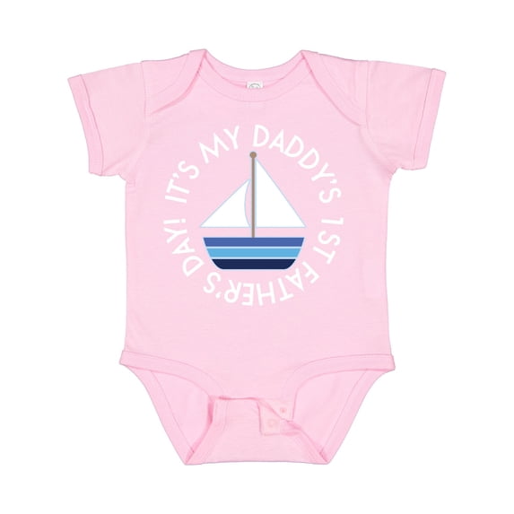 Inktastic First Fathers Day Baby Boys or Girls Baby Bodysuit