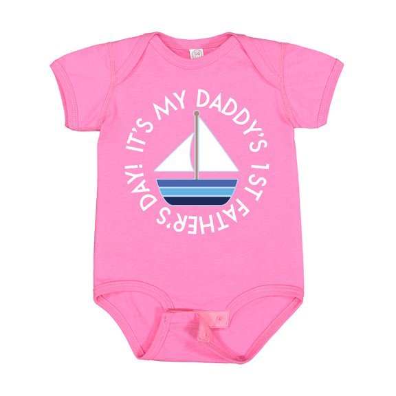 Inktastic First Fathers Day Baby Boys or Girls Baby Bodysuit