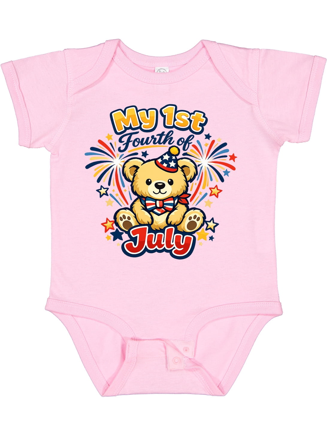 Inktastic First Fourth of July Boys or Girls Baby Bodysuit - Walmart.com