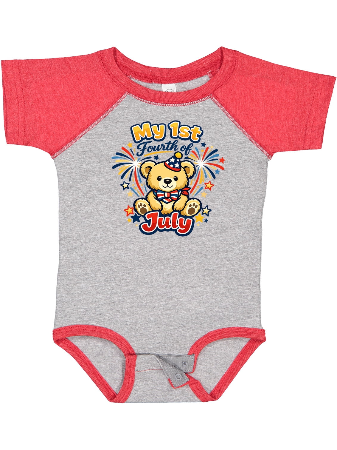 Inktastic First Fourth of July Boys or Girls Baby Bodysuit - Walmart.com