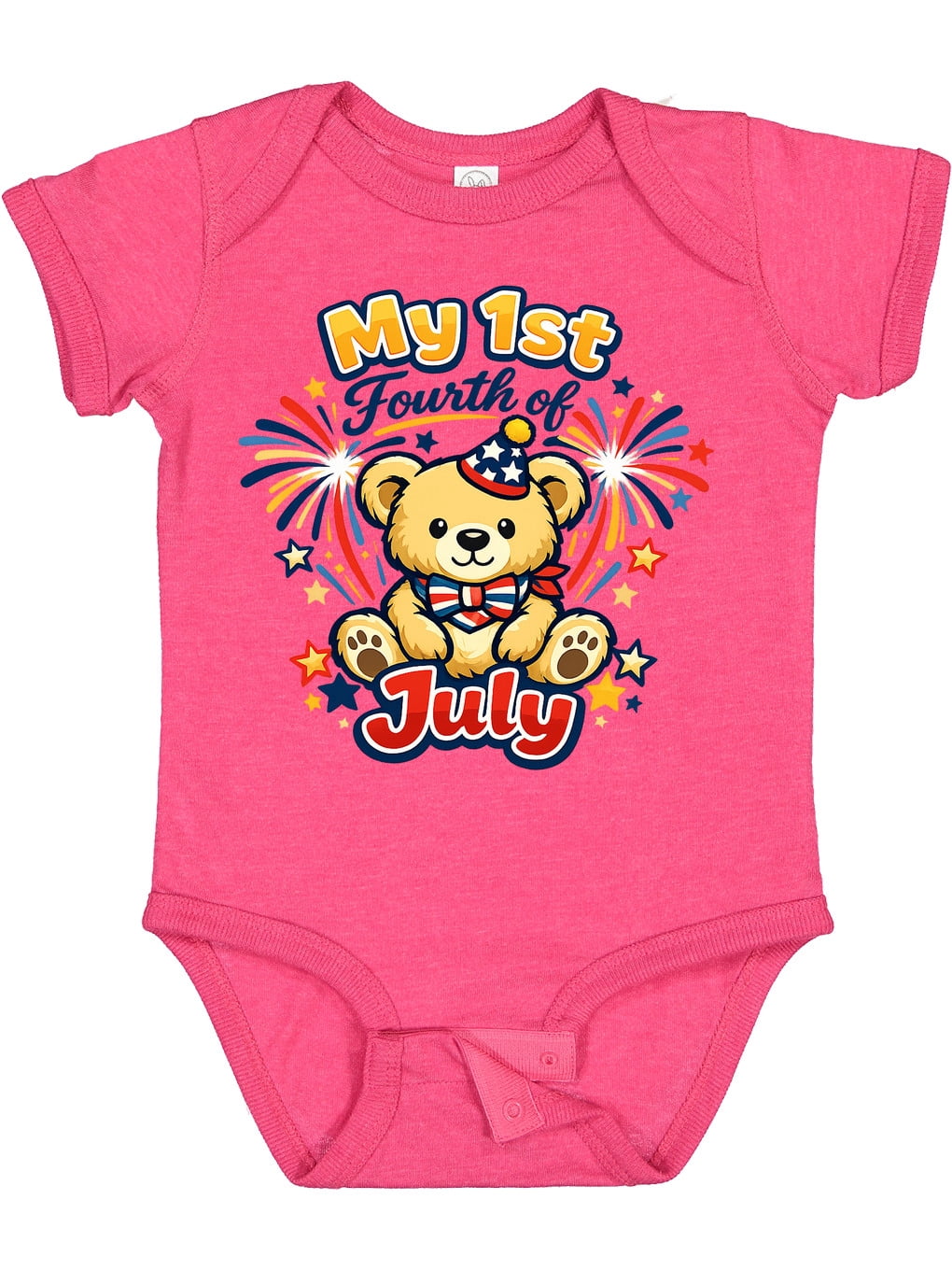 Inktastic First Fourth of July Boys or Girls Baby Bodysuit - Walmart.com