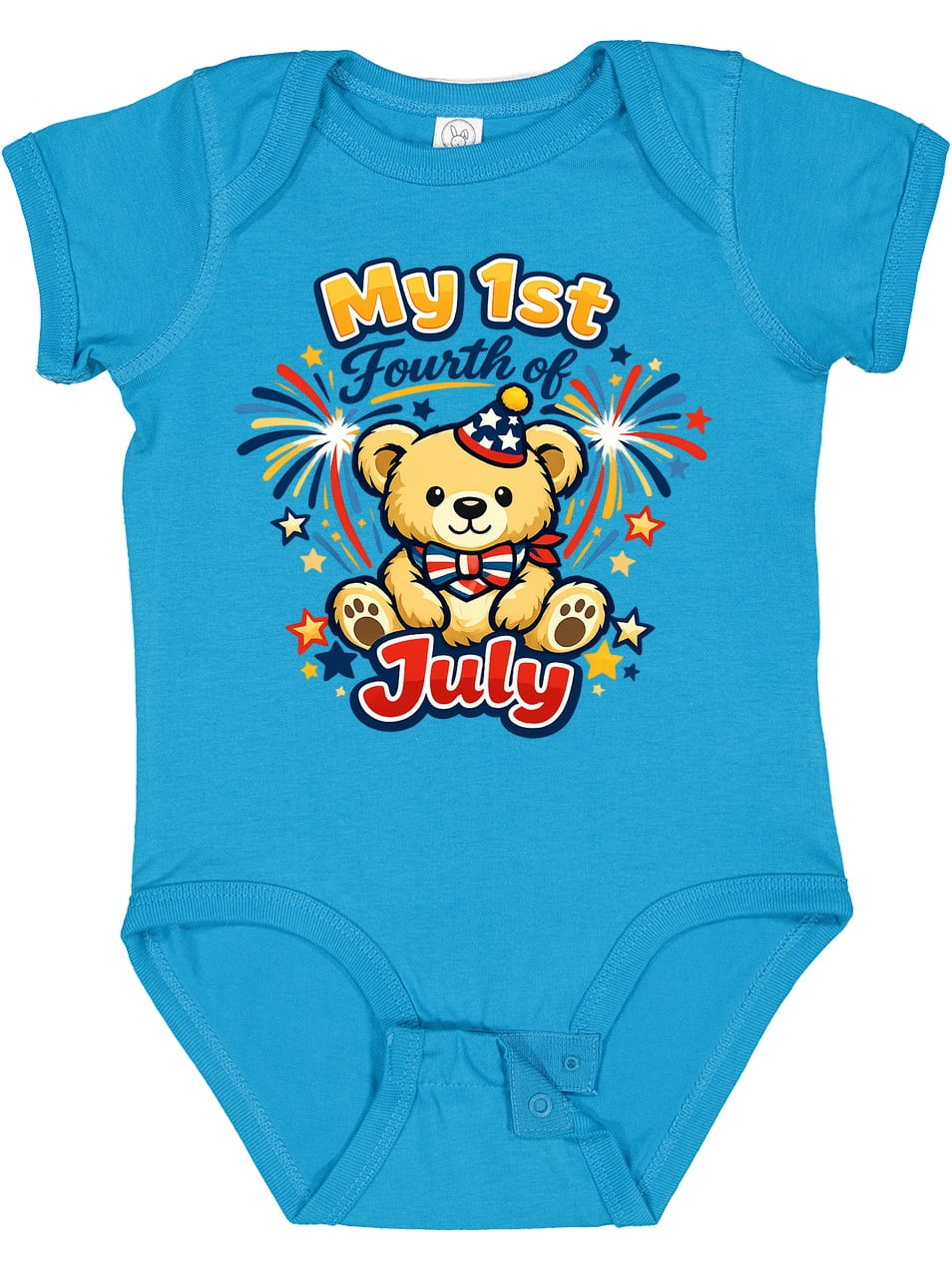 Inktastic First Fourth of July Boys or Girls Baby Bodysuit - Walmart.com