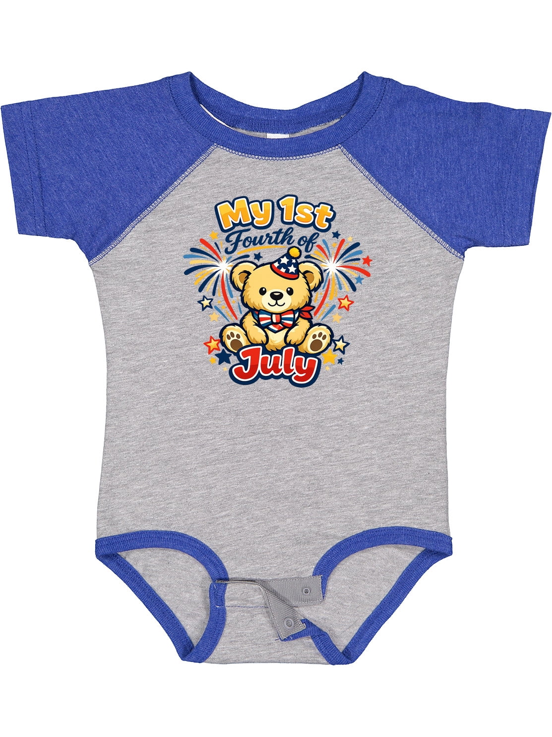 Inktastic First Fourth of July Boys or Girls Baby Bodysuit - Walmart.com