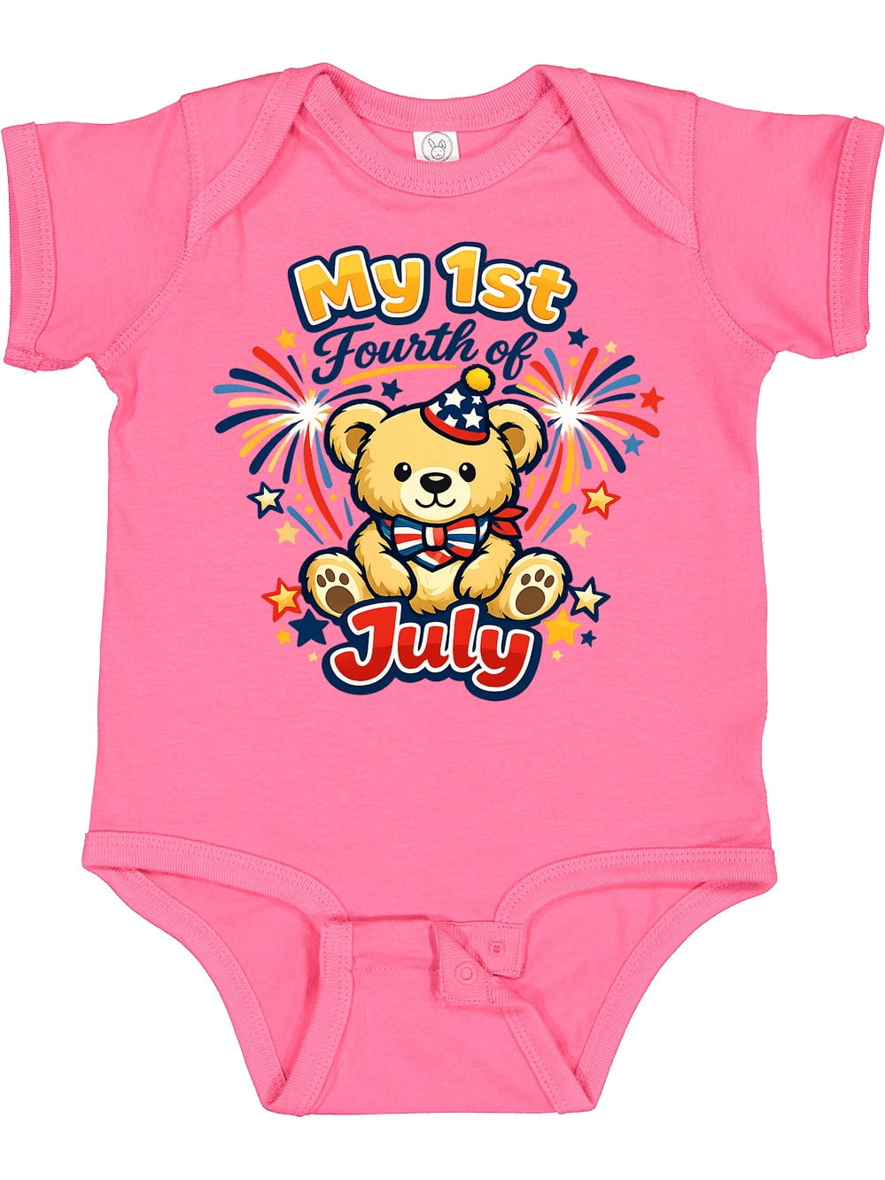 Inktastic First Fourth of July Boys or Girls Baby Bodysuit - Walmart.com