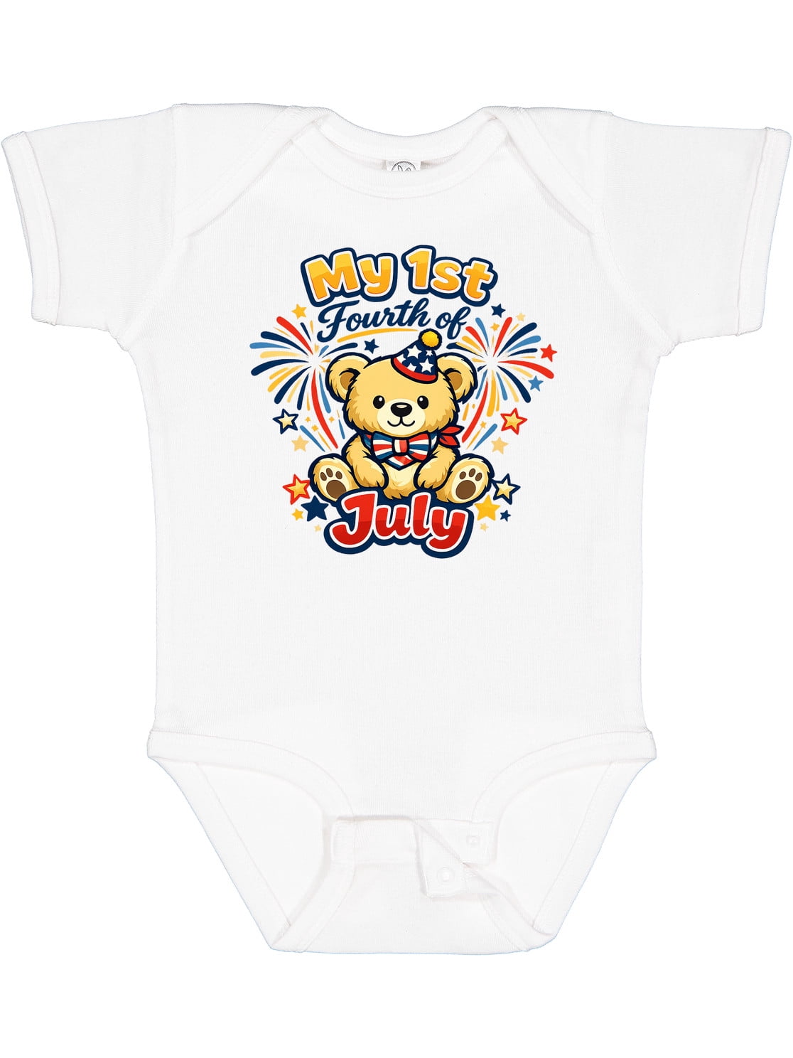Inktastic First Fourth of July Boys or Girls Baby Bodysuit - Walmart.com