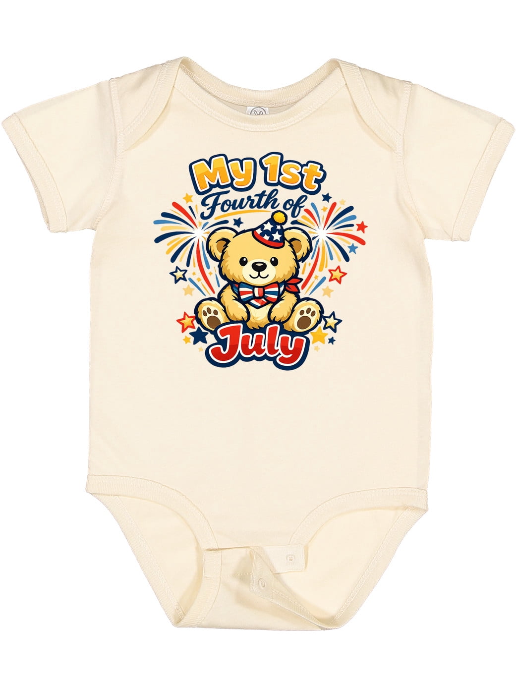 Inktastic First Fourth of July Boys or Girls Baby Bodysuit - Walmart.com