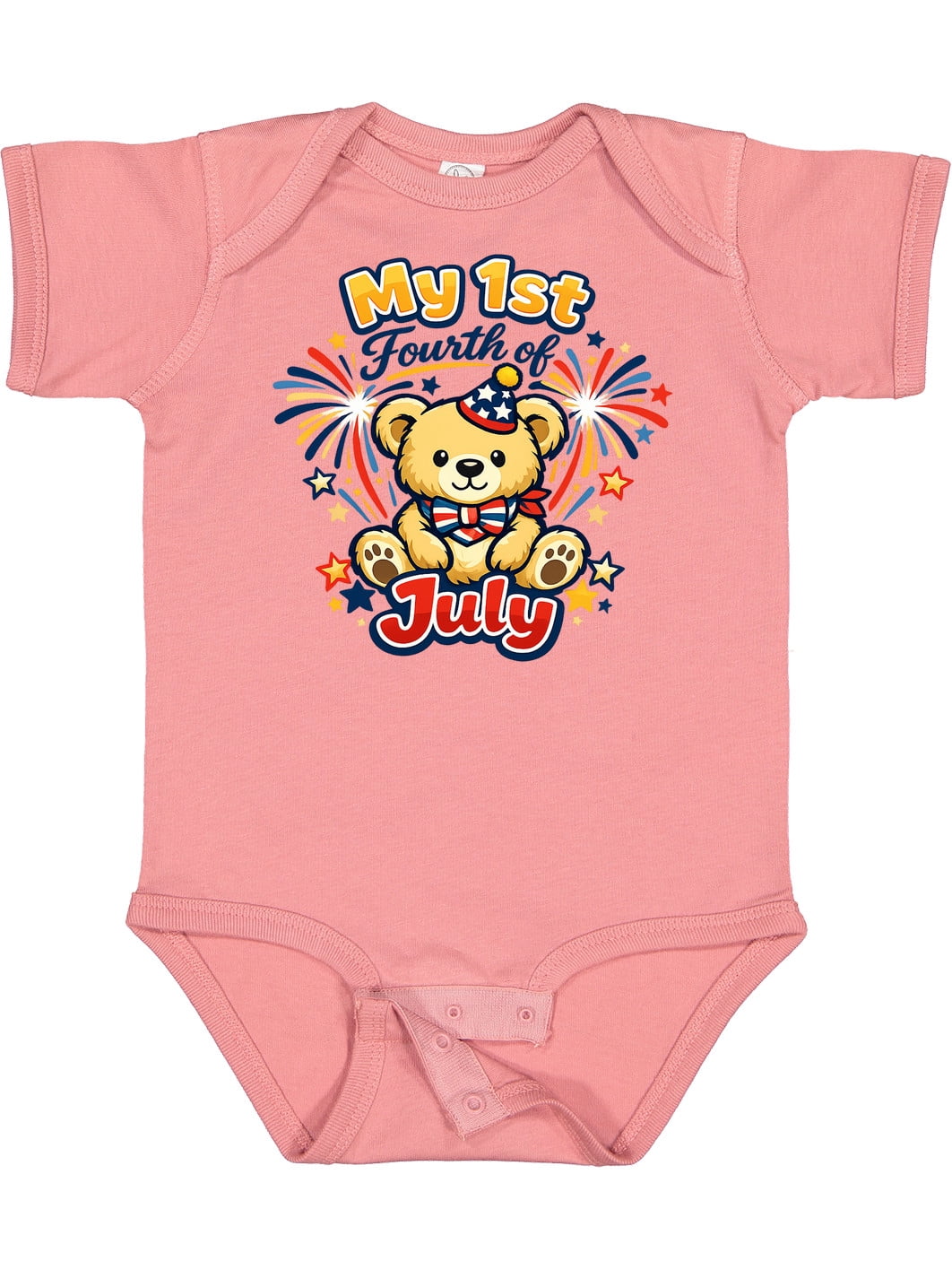 Inktastic First Fourth of July Boys or Girls Baby Bodysuit - Walmart.com