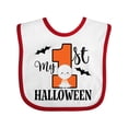 thumbnail image 1 of Inktastic First Halloween Baby Boys or Girls Baby Bib, 1 of 4
