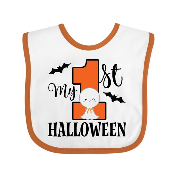 Inktastic First Halloween Baby Boys or Girls Baby Bib