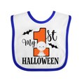 thumbnail image 1 of Inktastic First Halloween Baby Boys or Girls Baby Bib, 1 of 4