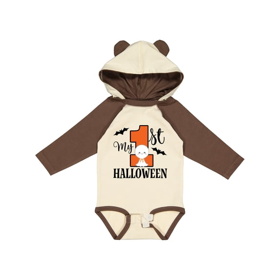 Inktastic First Halloween Baby Boys or Girls Long Sleeve Baby Bodysuit