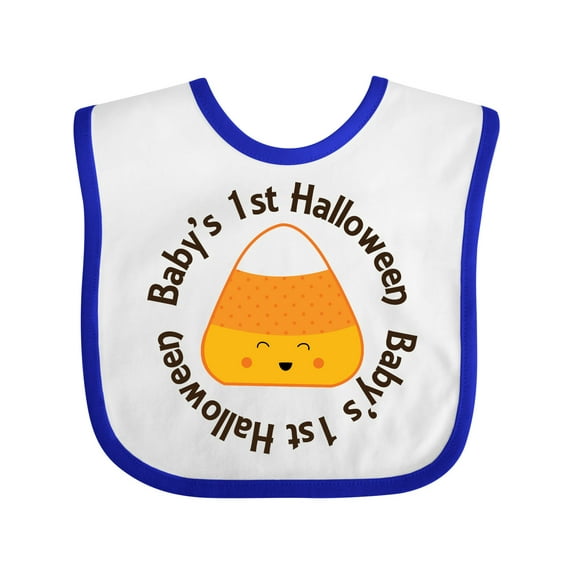 Inktastic First Halloween Candy Corn Boys or Girls Baby Bib