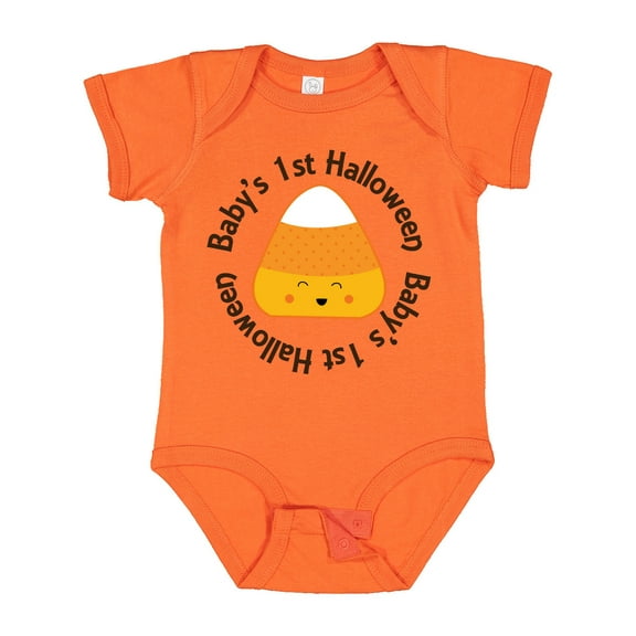 Inktastic First Halloween Candy Corn Boys or Girls Baby Bodysuit
