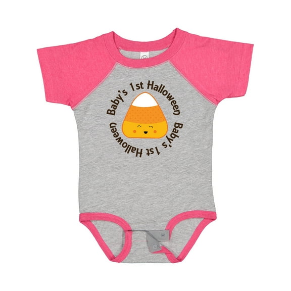 Inktastic First Halloween Candy Corn Boys or Girls Baby Bodysuit