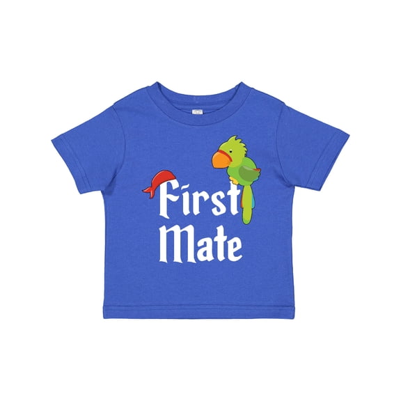 Inktastic First Mate Pirate with Parrot and Bandanna Boys or Girls Toddler T-Shirt