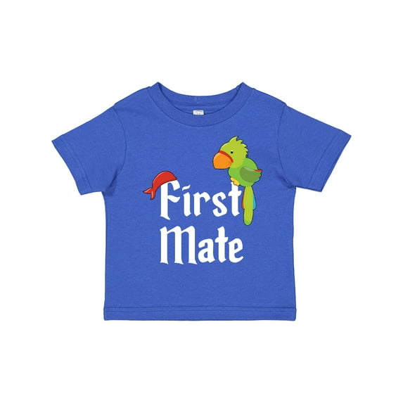Inktastic First Mate Pirate with Parrot and Bandanna Boys or Girls Toddler T-Shirt