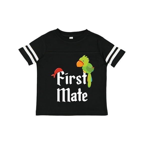 Inktastic First Mate Pirate with Parrot and Bandanna Boys or Girls Toddler T-Shirt